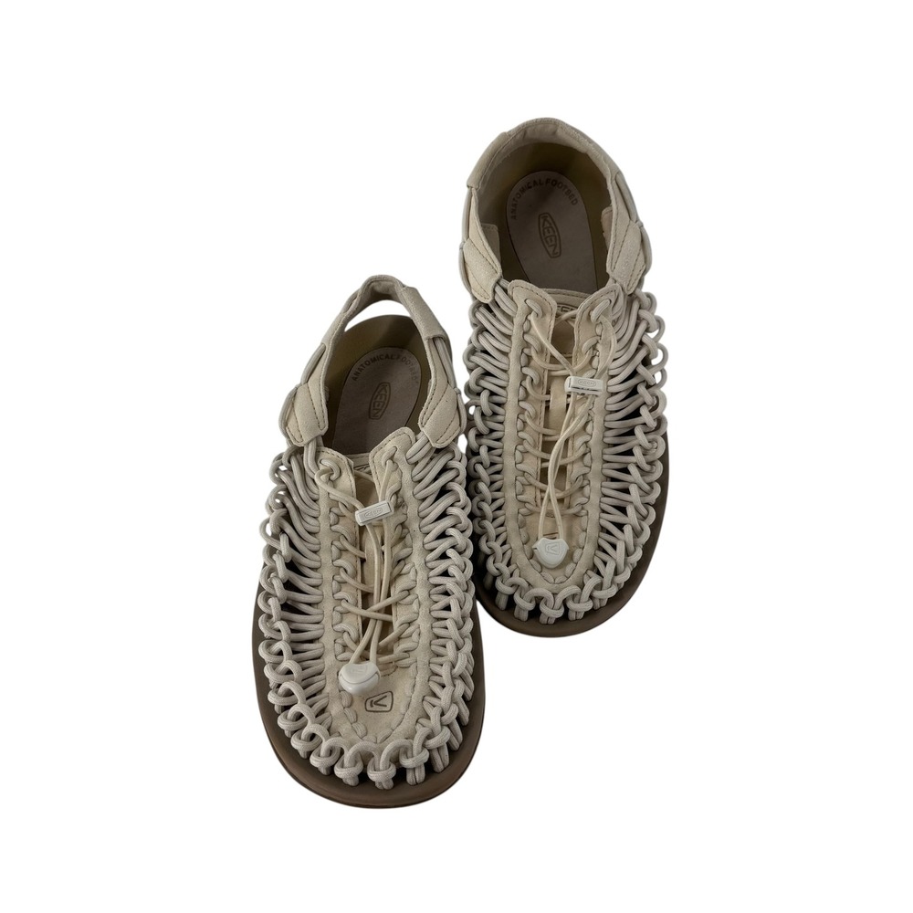 Keen Uneek Birch Beige Cord Sandals Mens 10.5 Womens 12 Hiking Shoes 1028326 - Picture 3 of 11